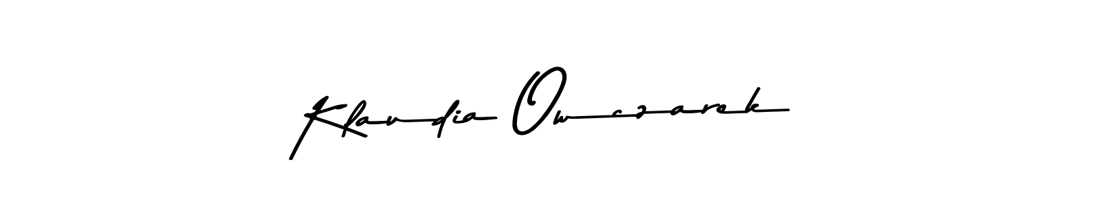 if you are searching for the best signature style for your name Klaudia Owczarek. so please give up your signature search. here we have designed multiple signature styles  using Asem Kandis PERSONAL USE. Klaudia Owczarek signature style 9 images and pictures png