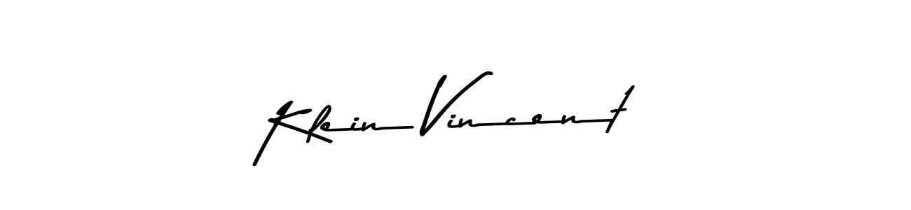 Design your own signature with our free online signature maker. With this signature software, you can create a handwritten (Asem Kandis PERSONAL USE) signature for name Klein Vincent. Klein Vincent signature style 9 images and pictures png