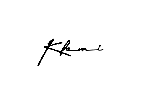 How to make Klemi name signature. Use Asem Kandis PERSONAL USE style for creating short signs online. This is the latest handwritten sign. Klemi signature style 9 images and pictures png