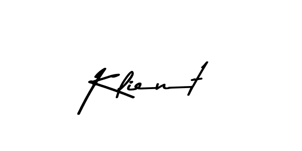 This is the best signature style for the Klient name. Also you like these signature font (Asem Kandis PERSONAL USE). Mix name signature. Klient signature style 9 images and pictures png