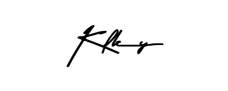 Enhance your business communications with Klky signature in Asem Kandis PERSONAL USE lettering. Clean, modern, and universally compatible. Klky signature style 9 images and pictures png