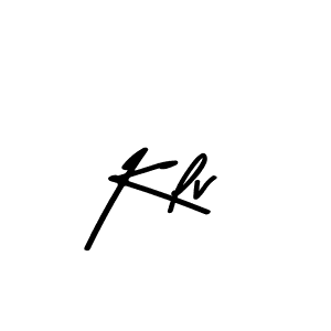 Make a beautiful signature design for name Klv. With this signature (Asem Kandis PERSONAL USE) style, you can create a handwritten signature for free. Klv signature style 9 images and pictures png