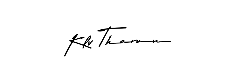 The best way (Asem Kandis PERSONAL USE) to make a short signature is to pick only two or three words in your name. The name Klv Tharun include a total of six letters. For converting this name. Klv Tharun signature style 9 images and pictures png