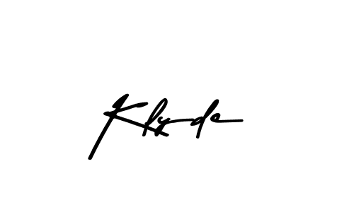 This is the best signature style for the Klyde name. Also you like these signature font (Asem Kandis PERSONAL USE). Mix name signature. Klyde signature style 9 images and pictures png