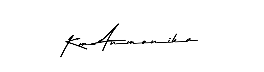 Also You can easily find your signature by using the search form. We will create Km Anmonika name handwritten signature images for you free of cost using Asem Kandis PERSONAL USE sign style. Km Anmonika signature style 9 images and pictures png