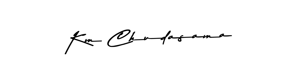 if you are searching for the best signature style for your name Km Chudasama. so please give up your signature search. here we have designed multiple signature styles  using Asem Kandis PERSONAL USE. Km Chudasama signature style 9 images and pictures png
