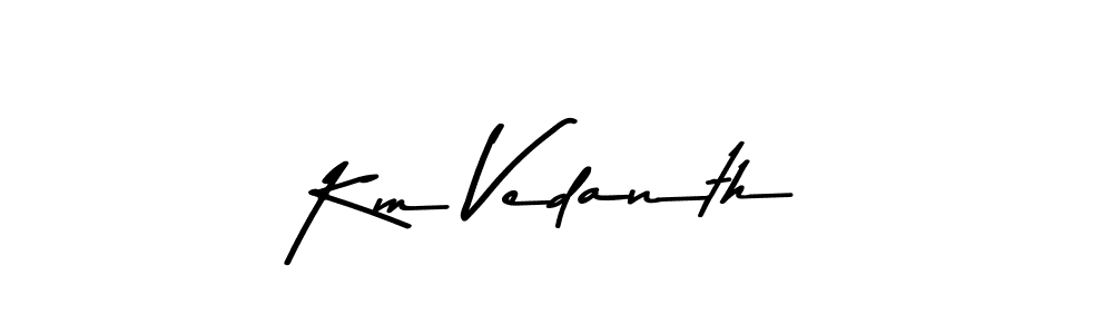 Check out images of Autograph of Km Vedanth name. Actor Km Vedanth Signature Style. Asem Kandis PERSONAL USE is a professional sign style online. Km Vedanth signature style 9 images and pictures png