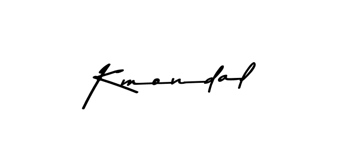 Use a signature maker to create a handwritten signature online. With this signature software, you can design (Asem Kandis PERSONAL USE) your own signature for name Kmondal. Kmondal signature style 9 images and pictures png