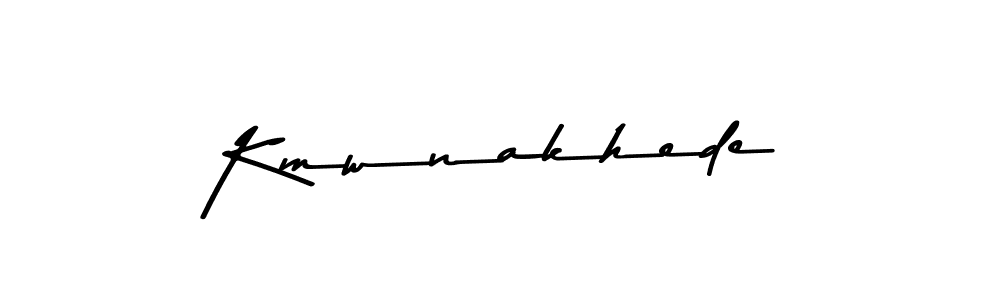 Use a signature maker to create a handwritten signature online. With this signature software, you can design (Asem Kandis PERSONAL USE) your own signature for name Kmwnakhede. Kmwnakhede signature style 9 images and pictures png