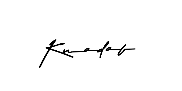 The best way (Asem Kandis PERSONAL USE) to make a short signature is to pick only two or three words in your name. The name Knadaf include a total of six letters. For converting this name. Knadaf signature style 9 images and pictures png