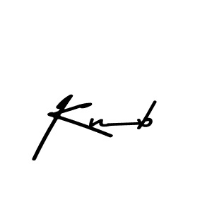 Make a beautiful signature design for name Knb. With this signature (Asem Kandis PERSONAL USE) style, you can create a handwritten signature for free. Knb signature style 9 images and pictures png