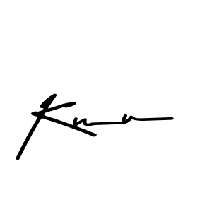 Design your own signature with our free online signature maker. With this signature software, you can create a handwritten (Asem Kandis PERSONAL USE) signature for name Knu. Knu signature style 9 images and pictures png