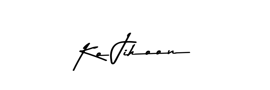 Also You can easily find your signature by using the search form. We will create Ko Jihoon name handwritten signature images for you free of cost using Asem Kandis PERSONAL USE sign style. Ko Jihoon signature style 9 images and pictures png