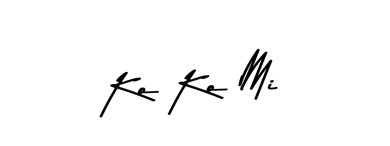 How to make Ko Ko Mi name signature. Use Asem Kandis PERSONAL USE style for creating short signs online. This is the latest handwritten sign. Ko Ko Mi signature style 9 images and pictures png