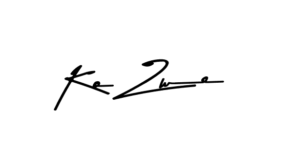 You should practise on your own different ways (Asem Kandis PERSONAL USE) to write your name (Ko Zwe) in signature. don't let someone else do it for you. Ko Zwe signature style 9 images and pictures png