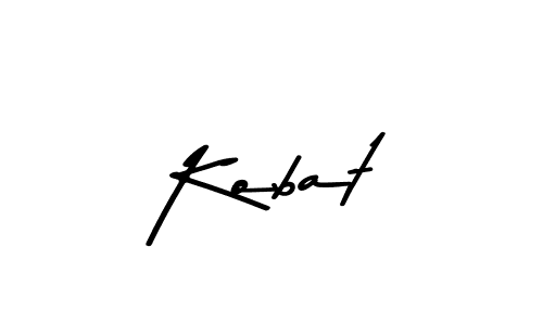 Use a signature maker to create a handwritten signature online. With this signature software, you can design (Asem Kandis PERSONAL USE) your own signature for name Kobat. Kobat signature style 9 images and pictures png