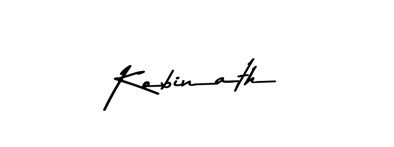 Create a beautiful signature design for name Kobinath. With this signature (Asem Kandis PERSONAL USE) fonts, you can make a handwritten signature for free. Kobinath signature style 9 images and pictures png