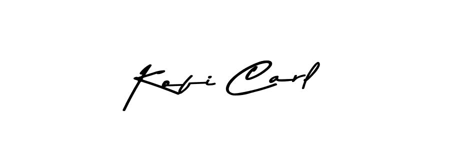 You should practise on your own different ways (Asem Kandis PERSONAL USE) to write your name (Kofi Carl) in signature. don't let someone else do it for you. Kofi Carl signature style 9 images and pictures png