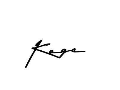 How to make Koge name signature. Use Asem Kandis PERSONAL USE style for creating short signs online. This is the latest handwritten sign. Koge signature style 9 images and pictures png