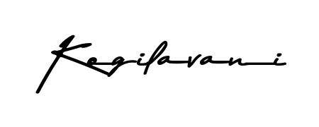 Practice writing Kogilavani with the flow of Asem Kandis PERSONAL USE lettering. A fantastic source of inspiration for developing your personal signature style. Kogilavani signature style 9 images and pictures png