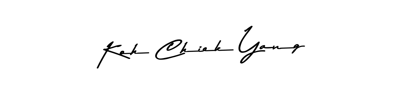 Use a signature maker to create a handwritten signature online. With this signature software, you can design (Asem Kandis PERSONAL USE) your own signature for name Koh Chiek Yang. Koh Chiek Yang signature style 9 images and pictures png