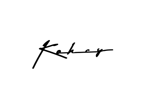 You should practise on your own different ways (Asem Kandis PERSONAL USE) to write your name (Kohcy) in signature. don't let someone else do it for you. Kohcy signature style 9 images and pictures png