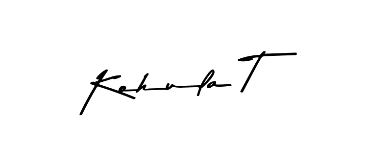How to make Kohula T signature? Asem Kandis PERSONAL USE is a professional autograph style. Create handwritten signature for Kohula T name. Kohula T signature style 9 images and pictures png