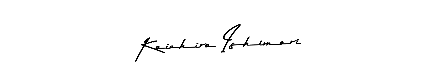 Create a beautiful signature design for name Koichiro Ishimori. With this signature (Asem Kandis PERSONAL USE) fonts, you can make a handwritten signature for free. Koichiro Ishimori signature style 9 images and pictures png