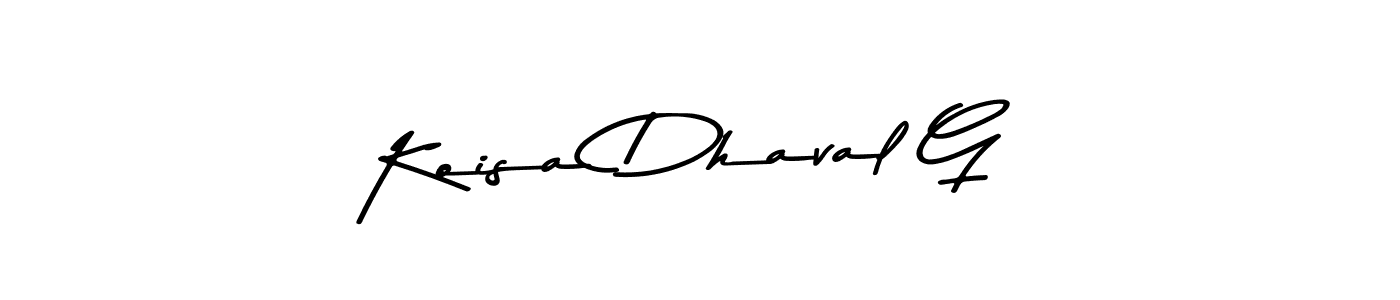 Similarly Asem Kandis PERSONAL USE is the best handwritten signature design. Signature creator online .You can use it as an online autograph creator for name Koisa Dhaval G. Koisa Dhaval G signature style 9 images and pictures png