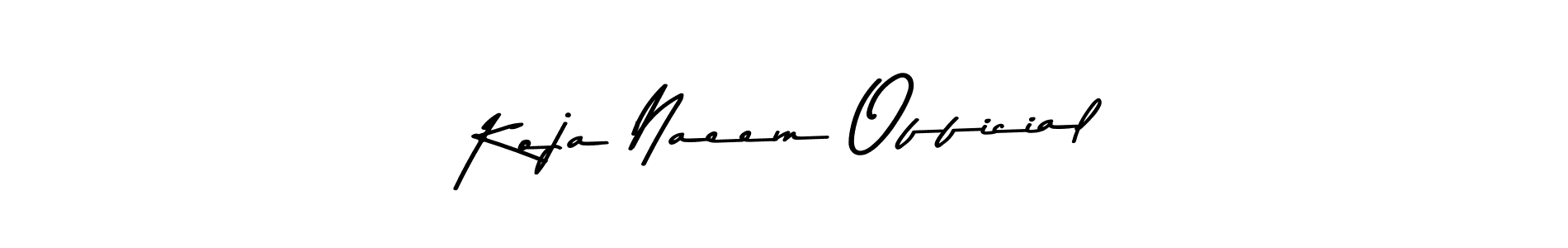 Also we have Koja Naeem Official name is the best signature style. Create professional handwritten signature collection using Asem Kandis PERSONAL USE autograph style. Koja Naeem Official signature style 9 images and pictures png