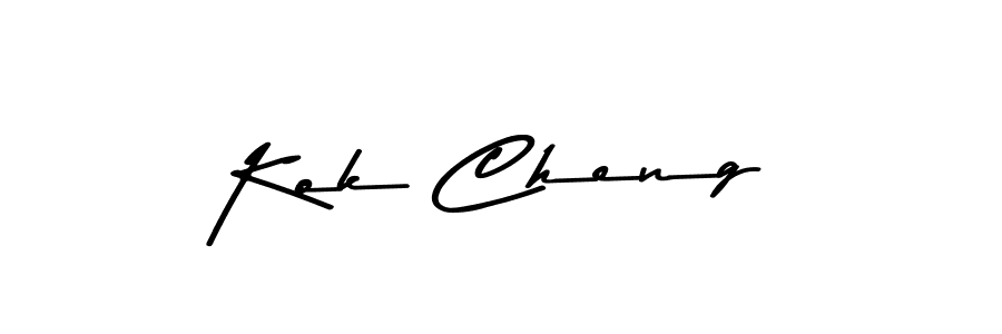 Use a signature maker to create a handwritten signature online. With this signature software, you can design (Asem Kandis PERSONAL USE) your own signature for name Kok Cheng. Kok Cheng signature style 9 images and pictures png