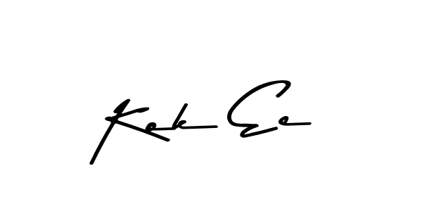 Make a beautiful signature design for name Kok Ee. With this signature (Asem Kandis PERSONAL USE) style, you can create a handwritten signature for free. Kok Ee signature style 9 images and pictures png