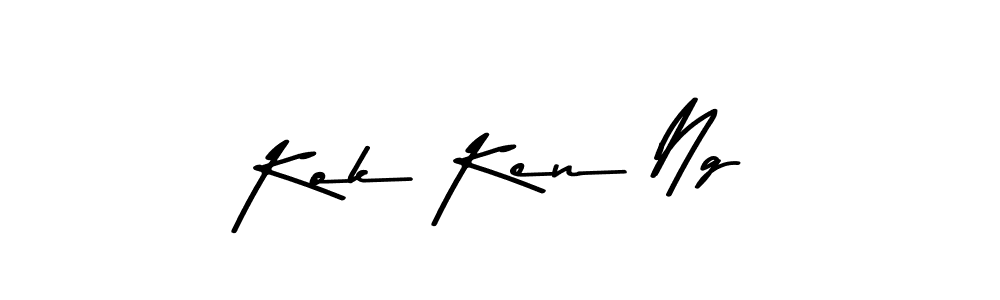 Asem Kandis PERSONAL USE is a professional signature style that is perfect for those who want to add a touch of class to their signature. It is also a great choice for those who want to make their signature more unique. Get Kok Ken Ng name to fancy signature for free. Kok Ken Ng signature style 9 images and pictures png