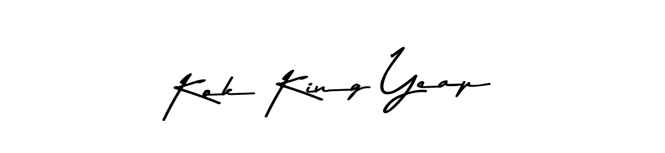 Asem Kandis PERSONAL USE is a professional signature style that is perfect for those who want to add a touch of class to their signature. It is also a great choice for those who want to make their signature more unique. Get Kok King Yeap name to fancy signature for free. Kok King Yeap signature style 9 images and pictures png