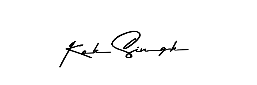 The best way (Asem Kandis PERSONAL USE) to make a short signature is to pick only two or three words in your name. The name Kok Singh include a total of six letters. For converting this name. Kok Singh signature style 9 images and pictures png