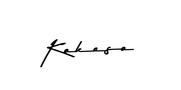 if you are searching for the best signature style for your name Kokeso. so please give up your signature search. here we have designed multiple signature styles  using Asem Kandis PERSONAL USE. Kokeso signature style 9 images and pictures png