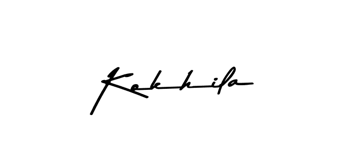 Create a beautiful signature design for name Kokhila. With this signature (Asem Kandis PERSONAL USE) fonts, you can make a handwritten signature for free. Kokhila signature style 9 images and pictures png