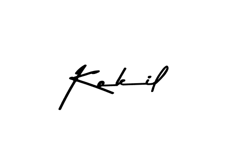 Kokil stylish signature style. Best Handwritten Sign (Asem Kandis PERSONAL USE) for my name. Handwritten Signature Collection Ideas for my name Kokil. Kokil signature style 9 images and pictures png