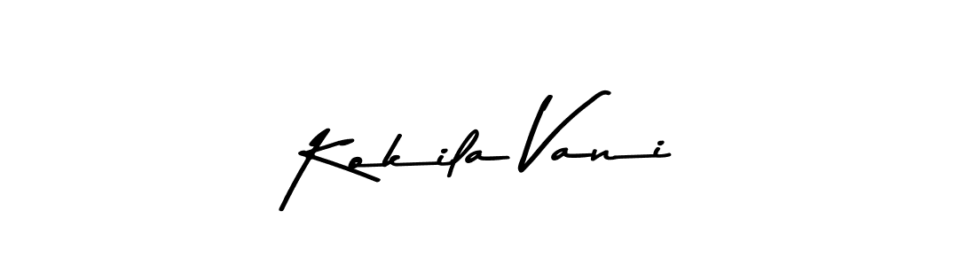 Asem Kandis PERSONAL USE is a professional signature style that is perfect for those who want to add a touch of class to their signature. It is also a great choice for those who want to make their signature more unique. Get Kokila Vani name to fancy signature for free. Kokila Vani signature style 9 images and pictures png