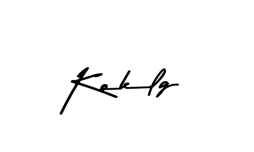 if you are searching for the best signature style for your name Koklg. so please give up your signature search. here we have designed multiple signature styles  using Asem Kandis PERSONAL USE. Koklg signature style 9 images and pictures png