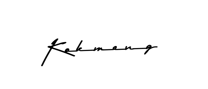 Make a beautiful signature design for name Kokmeng. Use this online signature maker to create a handwritten signature for free. Kokmeng signature style 9 images and pictures png