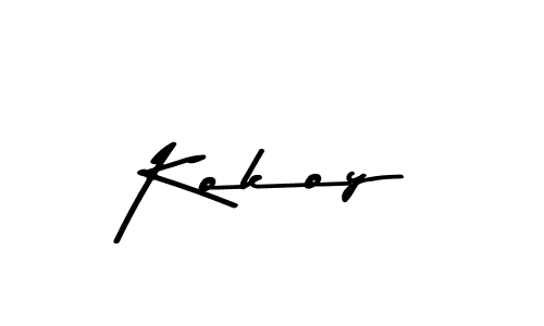 This is the best signature style for the Kokoy name. Also you like these signature font (Asem Kandis PERSONAL USE). Mix name signature. Kokoy signature style 9 images and pictures png