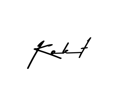 Use a signature maker to create a handwritten signature online. With this signature software, you can design (Asem Kandis PERSONAL USE) your own signature for name Kokt. Kokt signature style 9 images and pictures png