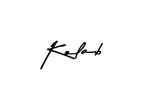 Asem Kandis PERSONAL USE is a professional signature style that is perfect for those who want to add a touch of class to their signature. It is also a great choice for those who want to make their signature more unique. Get Kolab name to fancy signature for free. Kolab signature style 9 images and pictures png