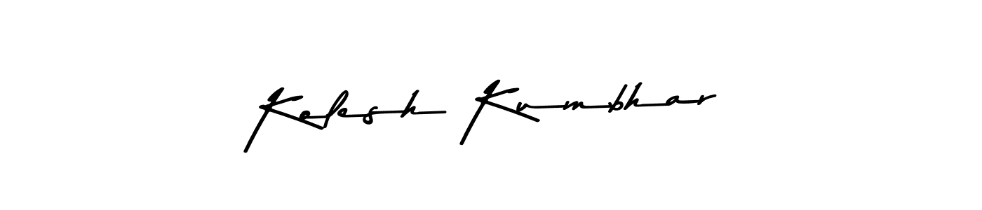 It looks lik you need a new signature style for name Kolesh Kumbhar. Design unique handwritten (Asem Kandis PERSONAL USE) signature with our free signature maker in just a few clicks. Kolesh Kumbhar signature style 9 images and pictures png