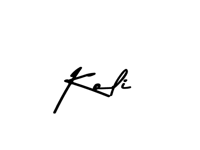 How to make Koli signature? Asem Kandis PERSONAL USE is a professional autograph style. Create handwritten signature for Koli name. Koli signature style 9 images and pictures png