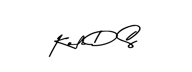 Similarly Asem Kandis PERSONAL USE is the best handwritten signature design. Signature creator online .You can use it as an online autograph creator for name Koli D S. Koli D S signature style 9 images and pictures png