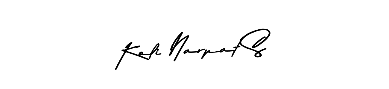 Also we have Koli Narpat S name is the best signature style. Create professional handwritten signature collection using Asem Kandis PERSONAL USE autograph style. Koli Narpat S signature style 9 images and pictures png