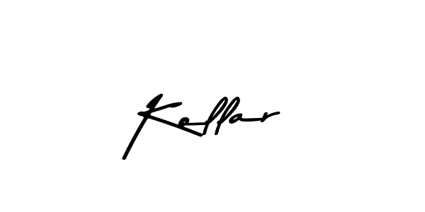 How to make Kollar name signature. Use Asem Kandis PERSONAL USE style for creating short signs online. This is the latest handwritten sign. Kollar signature style 9 images and pictures png