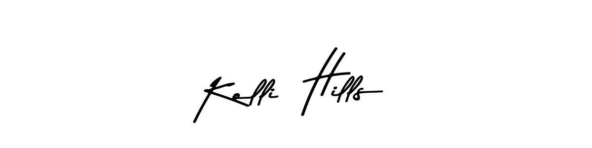 Also You can easily find your signature by using the search form. We will create Kolli  Hills name handwritten signature images for you free of cost using Asem Kandis PERSONAL USE sign style. Kolli  Hills signature style 9 images and pictures png